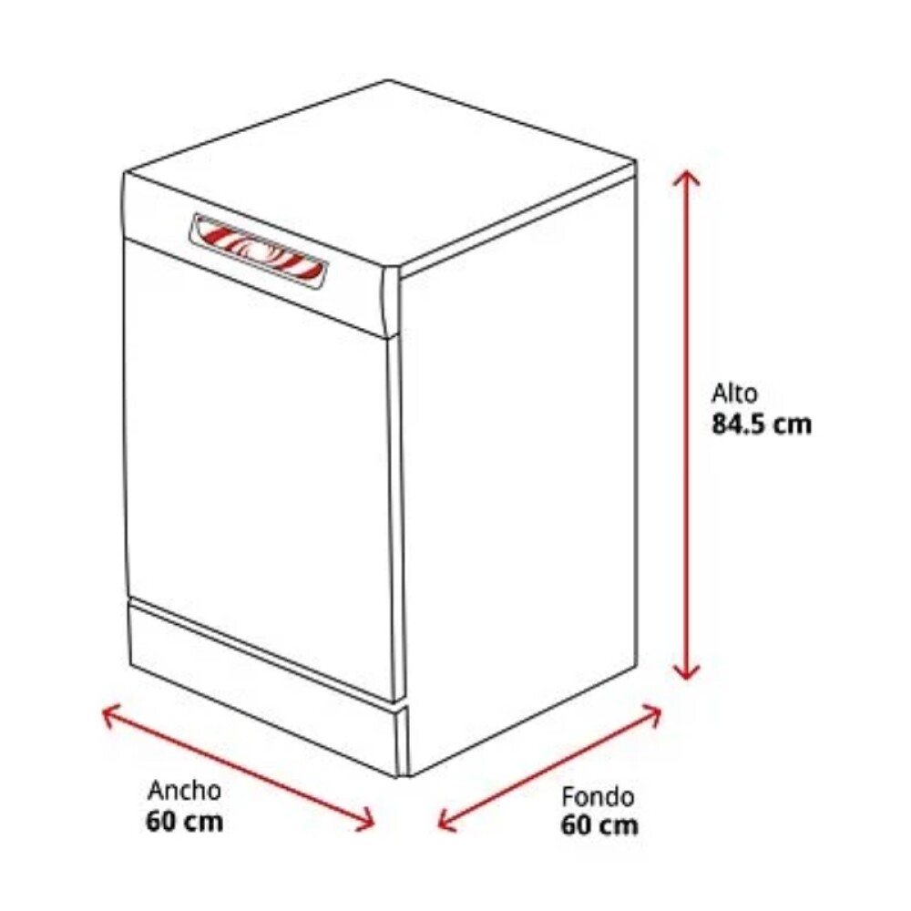 Lavavajillas de Libre Instalacion 60cm Blanco blanco