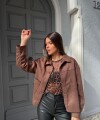 Chaqueta Gamuza chocolate