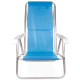 Set X 2 Sillas Reclinables 8 Pos. Alum. Sannet AZUL
