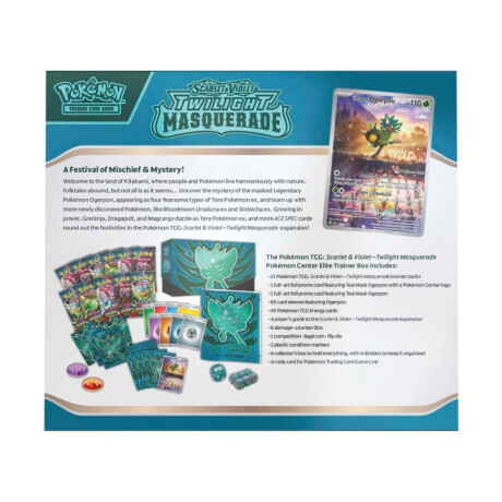 Pokémon TCG: Escarlata & Púrpura Mascarada Crepuscular - Caja de Entrenador Elite [Español] Pokémon TCG: Escarlata & Púrpura Mascarada Crepuscular - Caja de Entrenador Elite [Español]