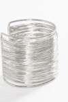 Pulsera múltiples vueltas plateado