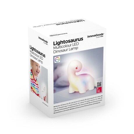 VELADOR DINOSAUR LED VINILO BLANCO