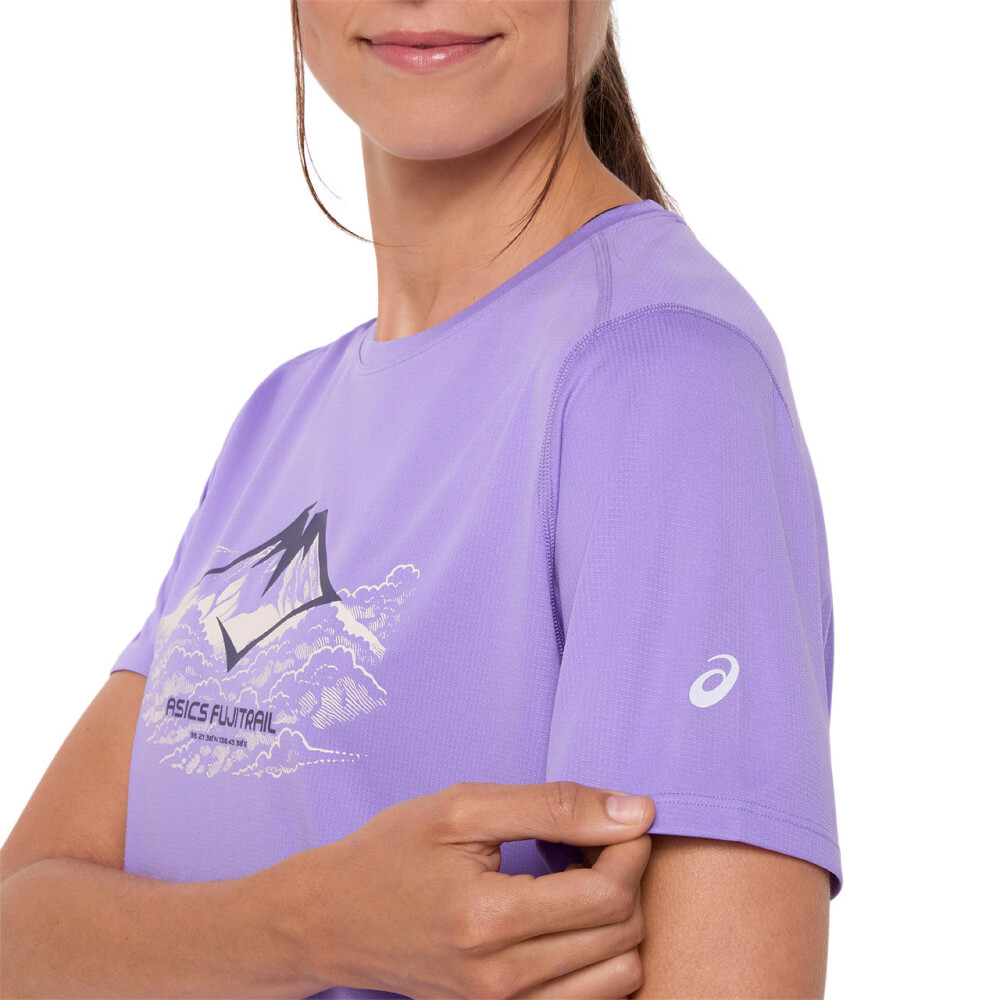 Polo Running Fujitrail Logo SS Top Mujer Amethyst