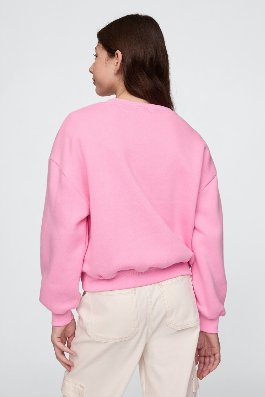 Buzo Deportivo Logo Gap Niña Parisian Pink
