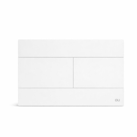 Placa pulsadora Oli Slim blanca mate cisterna embutir Placa Pulsadora Oli Slim Blanca Mate Cisterna Embutir