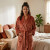 Bata de Cama Microfibra Home Class Talle P al XG TERRACOTA