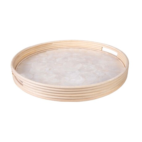 BANDEJA CAPIZ NATURAL-BEIGE CORE