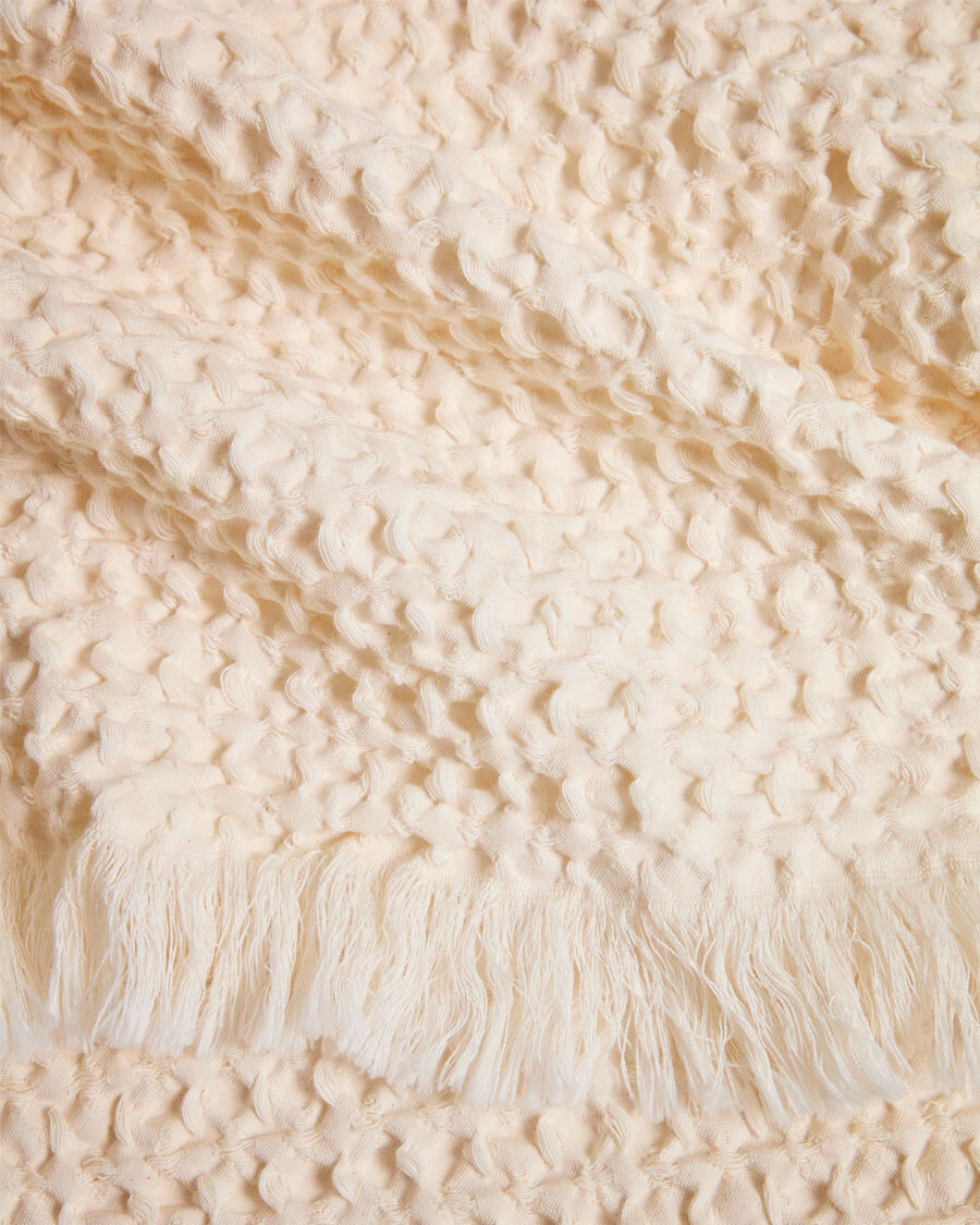 Manta Nulina 100% algodón waffle crudo 130 x 170 cm