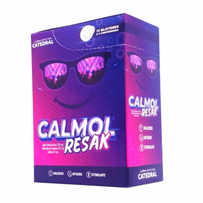 CALMOL RESAK CJ X 10 TIRAS única