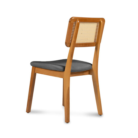 Silla Classic con tejido - Tela Rústica Ceniza