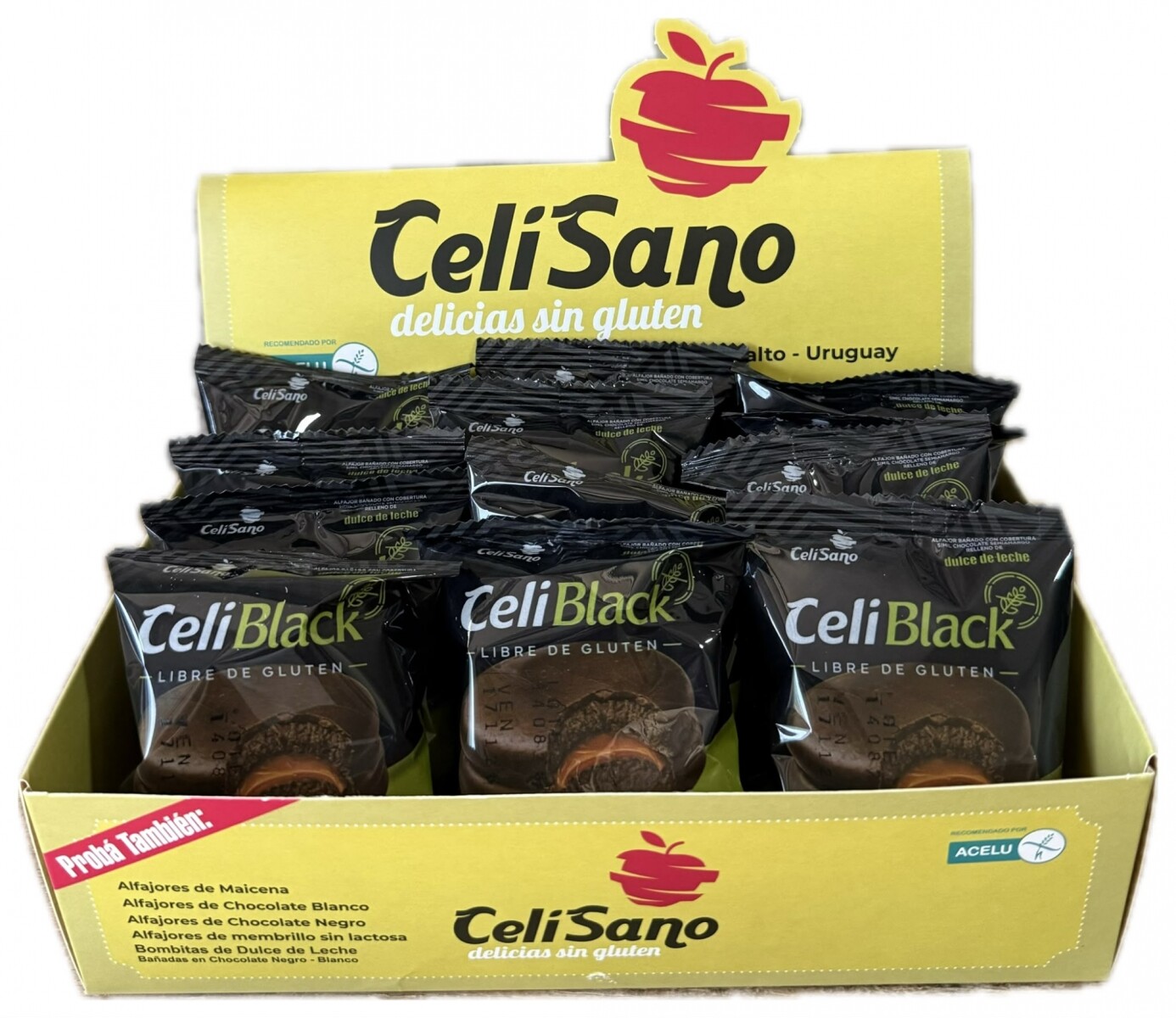 Alfajor Celiblack x 12 unidades 
