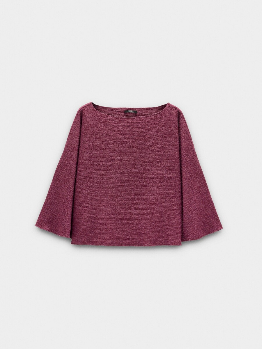 Blusa Efecto Arrugado rosa