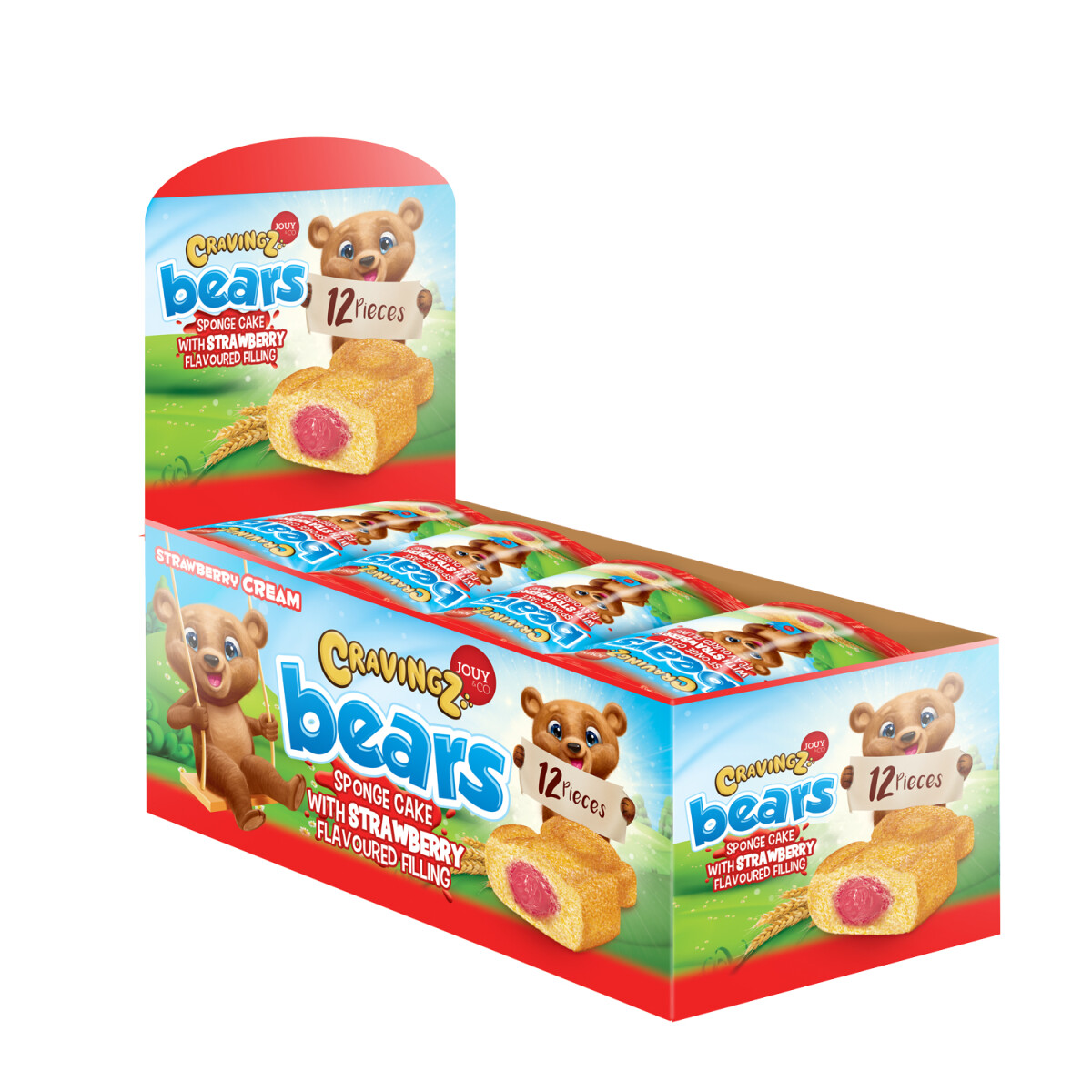 Oso Cravingz x 12 - Sabor Frutilla 