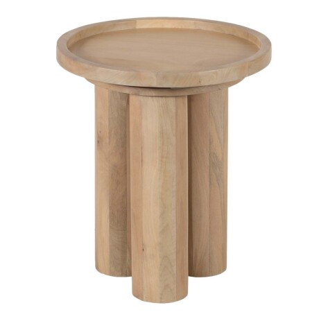 MESA AUXILIAR MDF-Y-MADERA NATURAL-BEIGE CYLINDER NATURAL