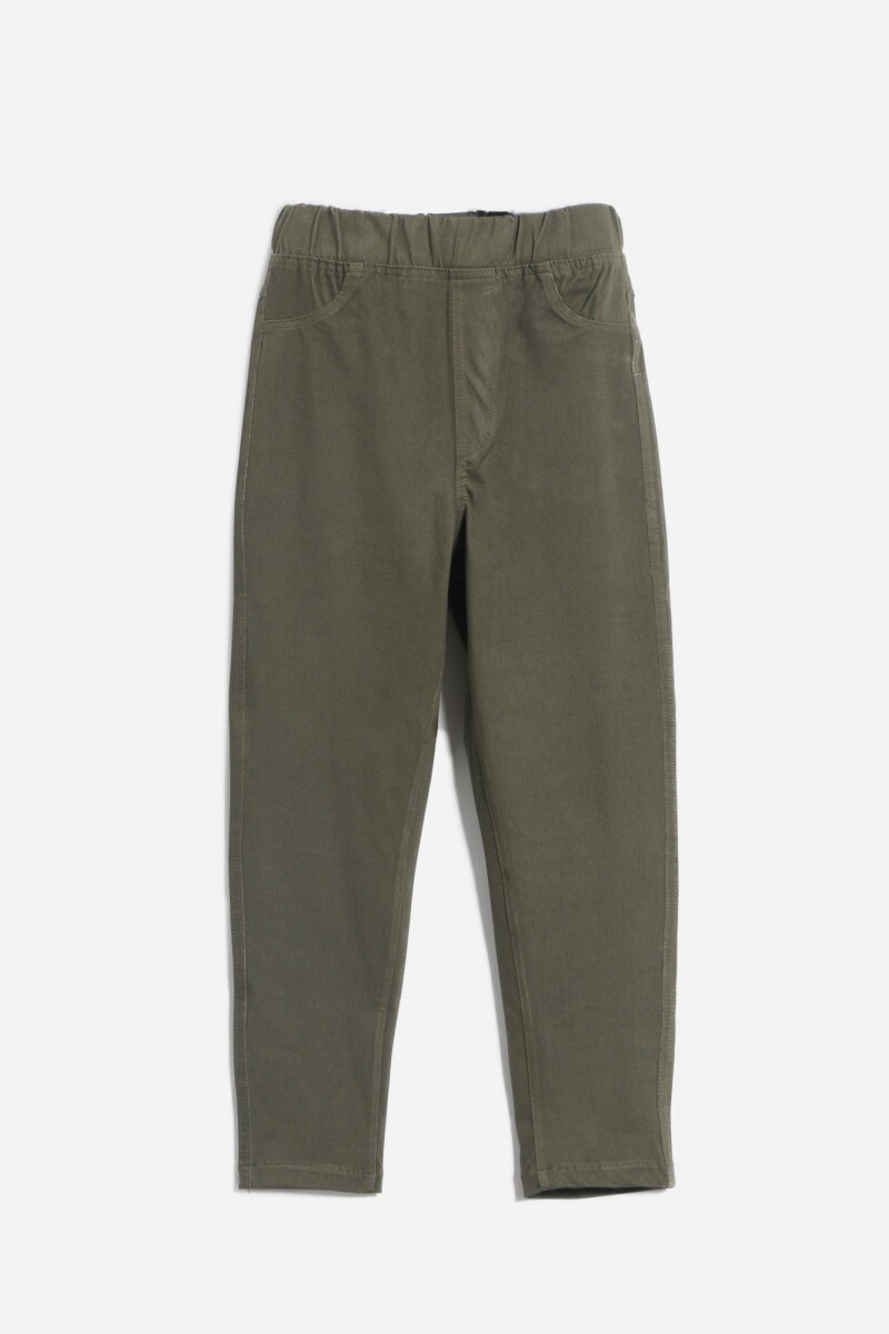 Jogger gabardina - Verde oliva 