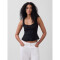 SL PEPLUM TOP BLACK