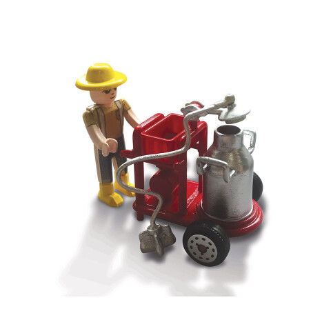 Bburago Juego de Granja Vacuno con Tractor Fendt FarmLand U