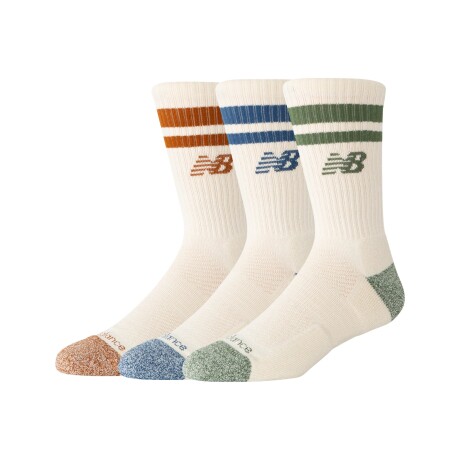 Medias New Balance Unisex - Striped Crew Socks - LAS35210AS3 PRINT/PATTERN/MISC