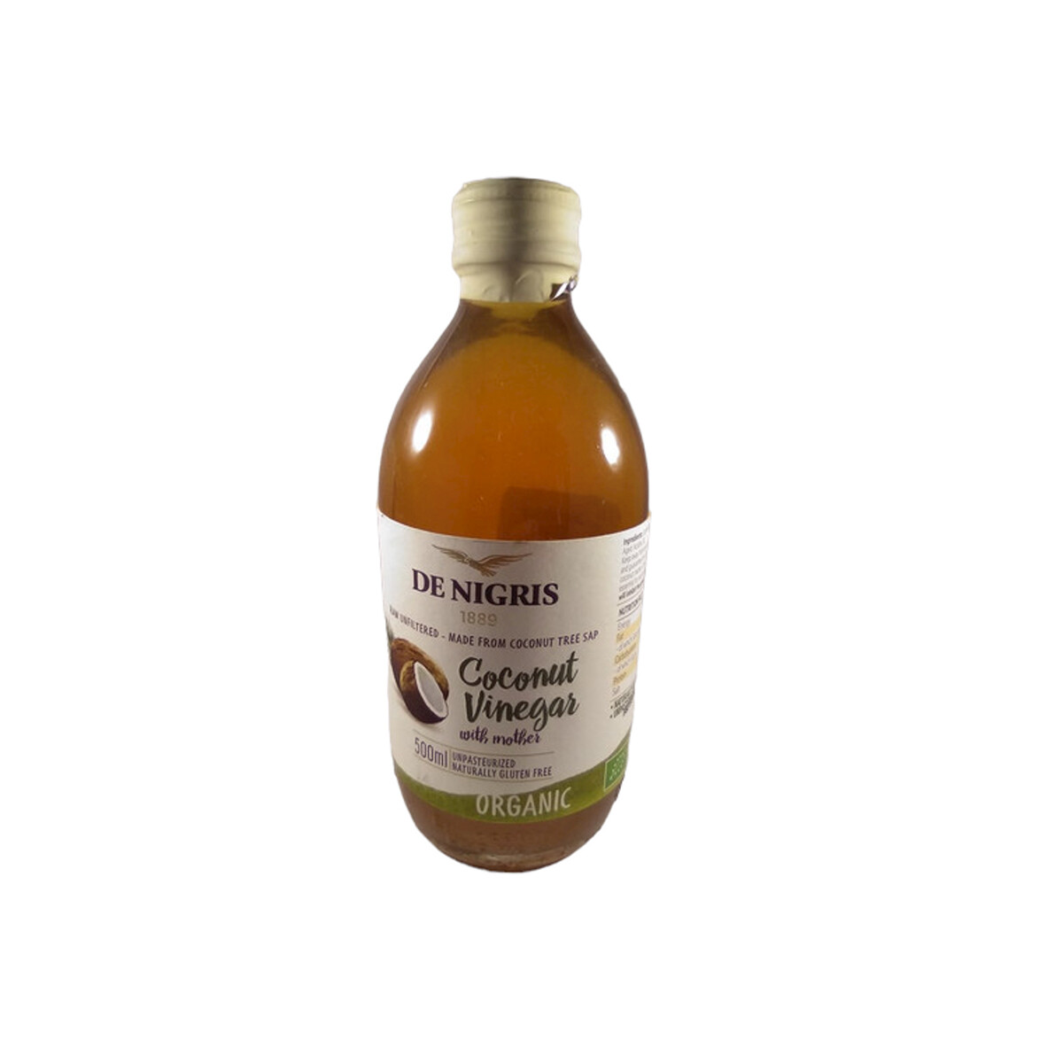 Vinagre organico de coco De Nigris 500ml 