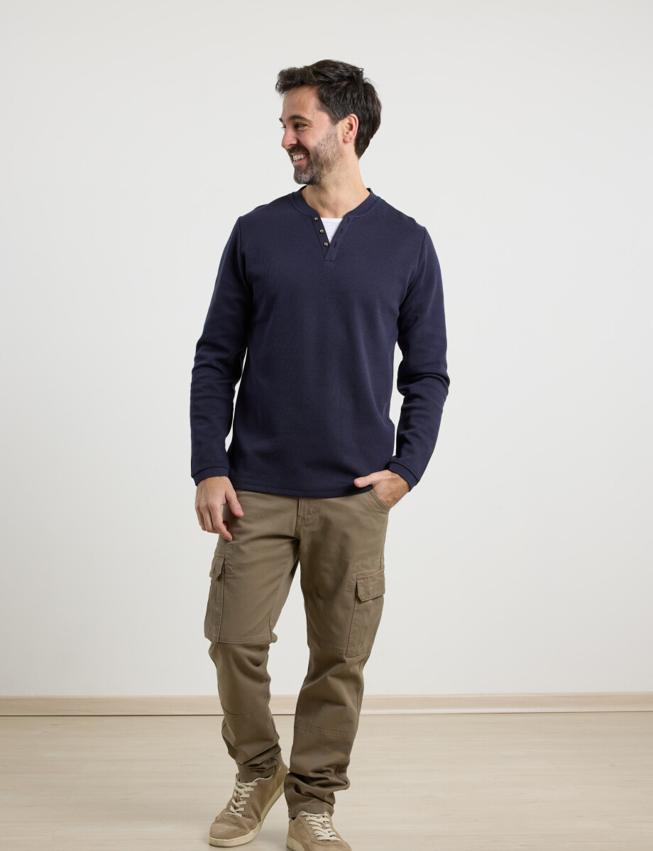 520911 T-SHIRT HARRY Azul Oscuro