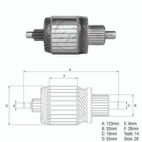 BOBINA ALTERNADOR ARRANQUE VOLKSWAGEN VW AUDI 28D 14E 123L ZM BOBINA ALTERNADOR ARRANQUE VOLKSWAGEN VW AUDI 28D 14E 123L ZM