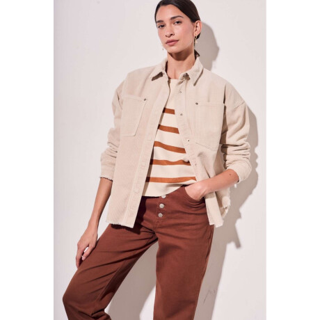 Sobrecamisa Corduroy Beige