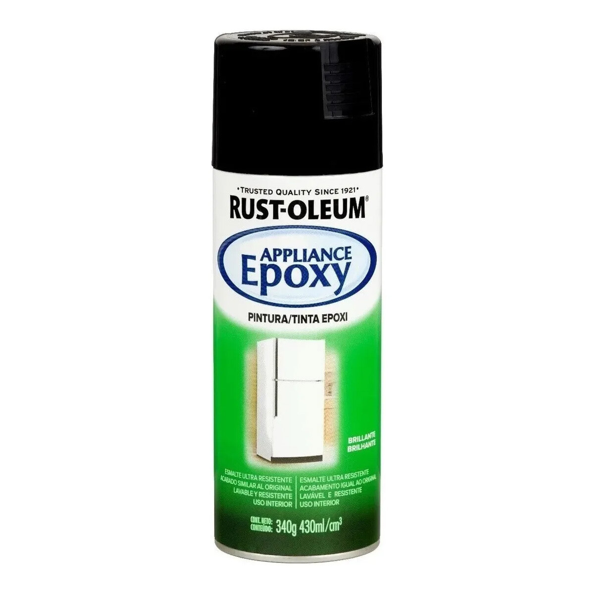 AEROSOL RUST OLEUM EPOXI NEGRO INOX. 340 GR 