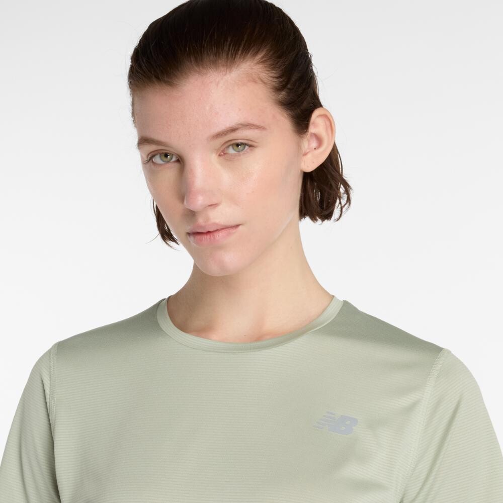 Polo Running Sport Essentials T-Shirt Mujer Green