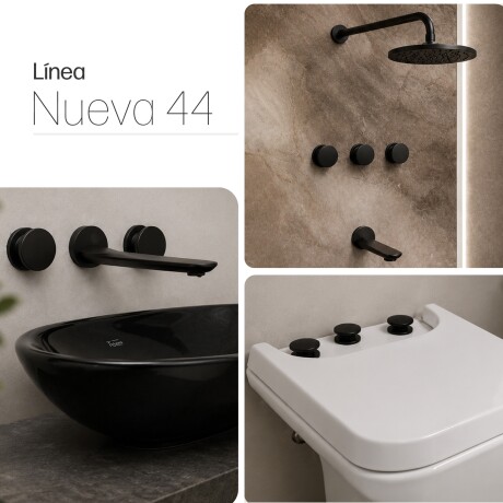 JUEGO DE GRIFERIA INCLUYE LAVATORIO DE PARED DUCHA Y BIDET NEGRO