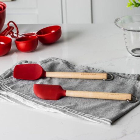 Espatula y Cuchara Rojo KitchenAid Espatula y Cuchara Rojo KitchenAid