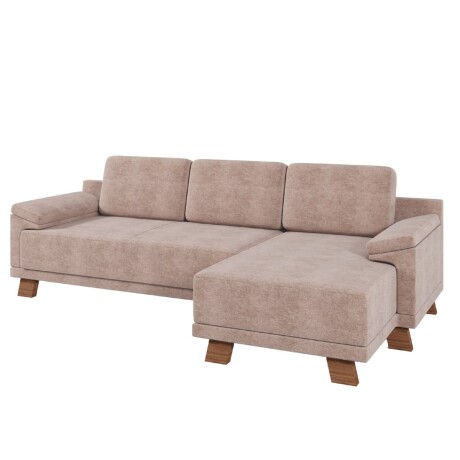 Rinconera Adalia - Tela Microfibra - Chaise derecho 12072 (Beige)