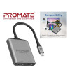 Hub Promate USB-C to Dual HDMI (x2) 4K Hub Promate USB-C to Dual HDMI (x2) 4K