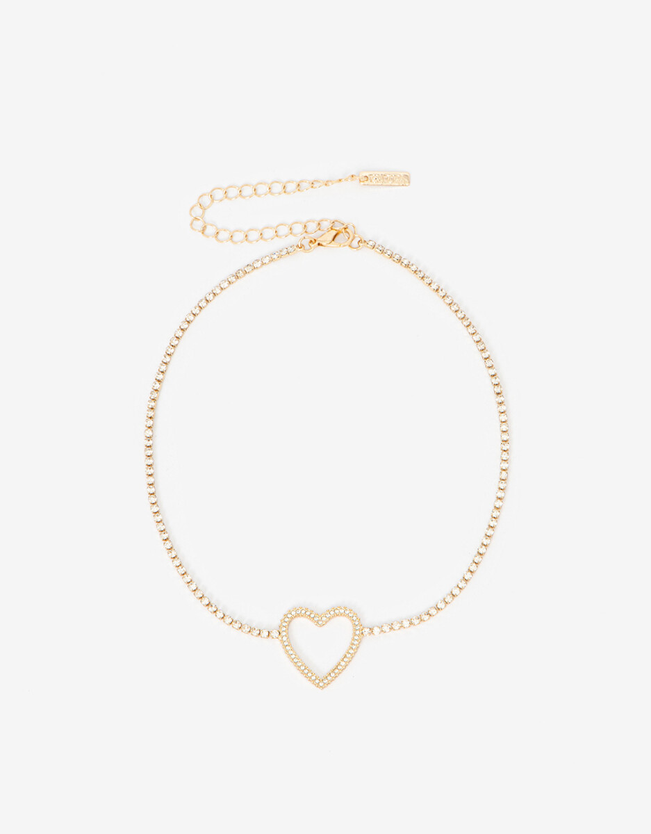 Choker Corazón Strass 