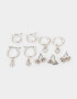 Aros Sets Bañada en Plata Set De Aros Bañados En Plata - Plateado