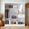 ROPERO MOBILI JASMIN 5Ptas + 1Cajon + Tocador -BLANCO N/A
