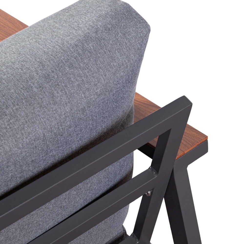 SET DE LIVING ALUMINIO GRIS TENERIFE
