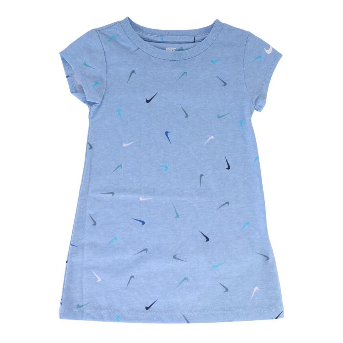 NKG SWOOSH PRINTED TEE DRESS - Negro 