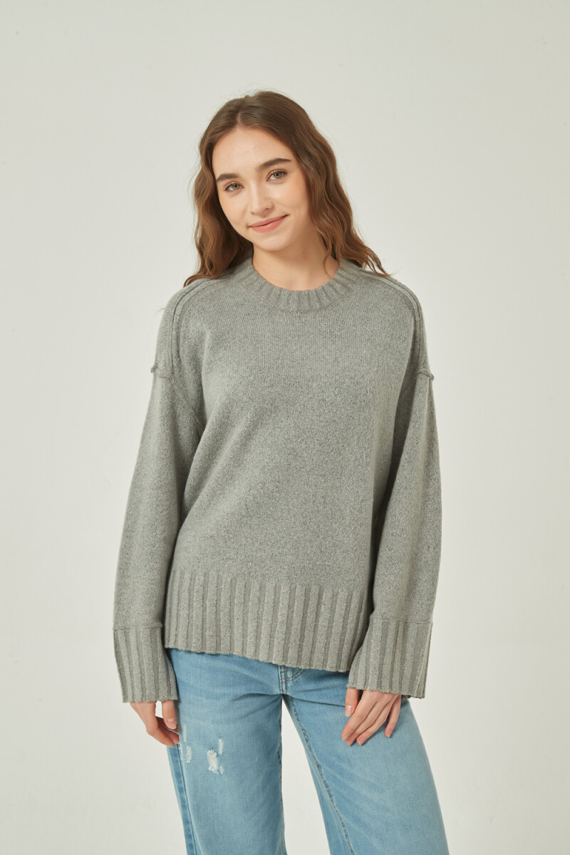 Sweater Serendipia - Gris Melange Medio 