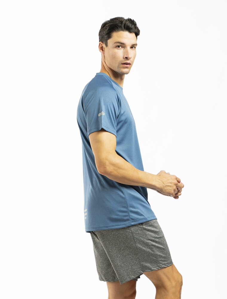 Remera Deportiva Overlock Indigo