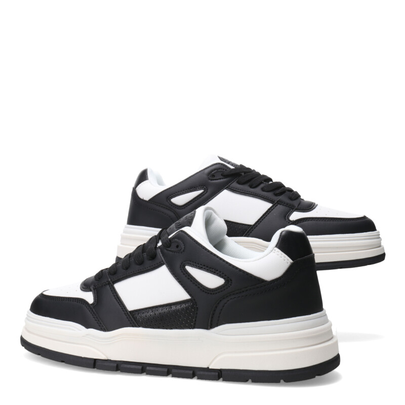 Championes de Hombre Push MANGIARI acordonado Blanco Serpiente - Negro