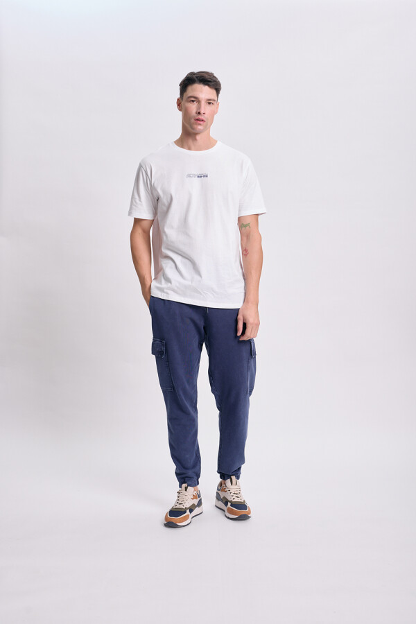 Pantalón deportivo cargo jogger Azul Marino