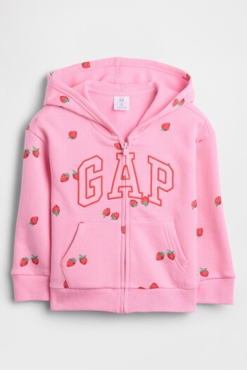 Canguro Con Cierre Logo Gap Toddler Niña Parisian Pink
