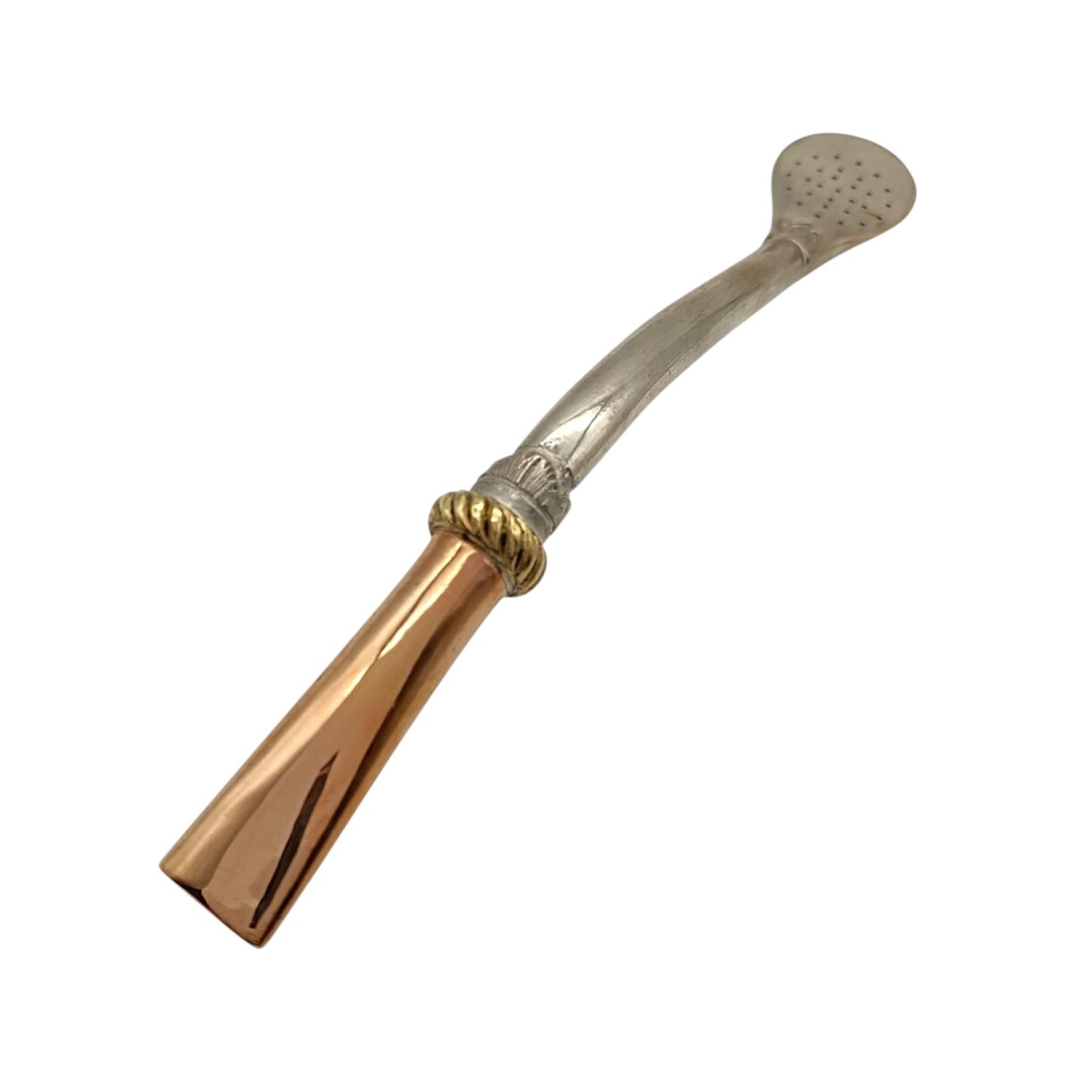 BOMBILLA MELO PLATA Y ORO 44 - plateadouniforme 