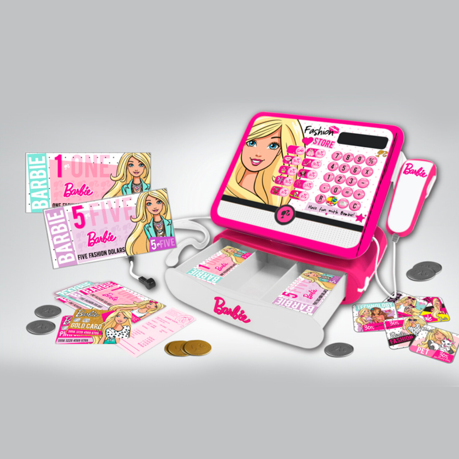 Caja registradora de barbie precio discount