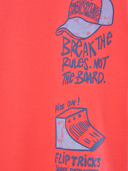 REMERA ESTAMPADA ROJO