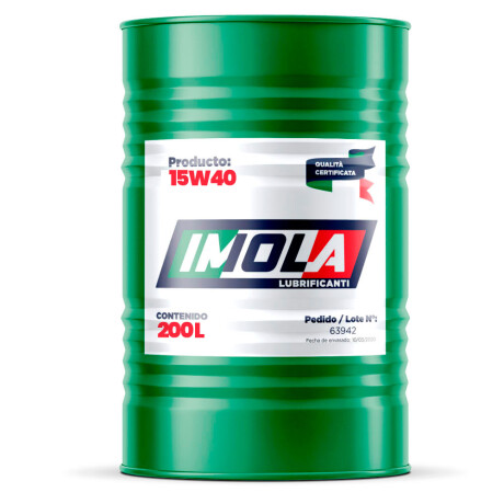 LUBRICANTE ACEITES - IMOLA CI-4 15W40 TAMBOR 200 LTS. IMOLA LUBRICANTE ACEITES - IMOLA CI-4 15W40 TAMBOR 200 LTS. IMOLA