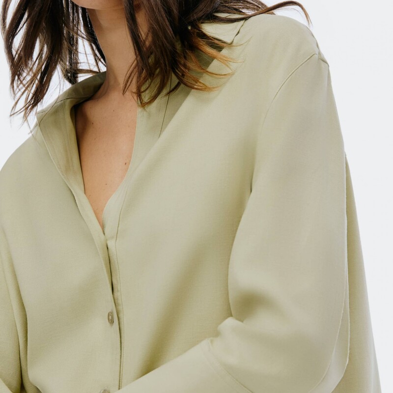 CAMISA FEM VERDE CLARO