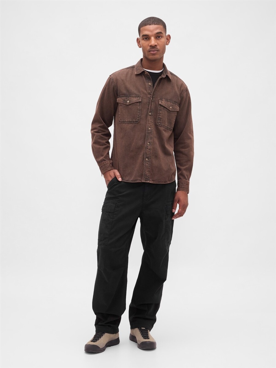 Pantalón Cargo Hombre - Black 1 