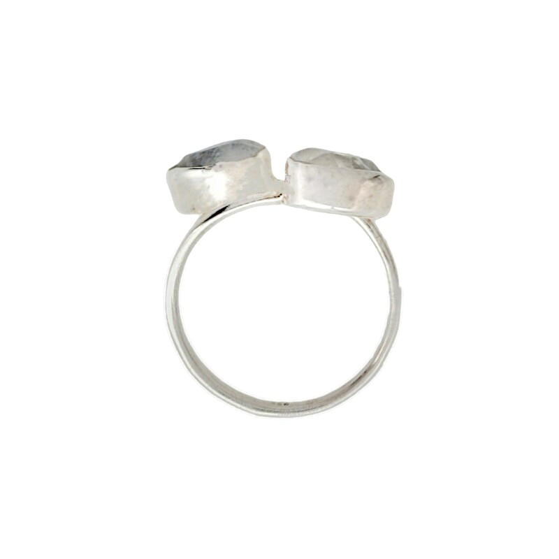Anillo Toi et Moi-Plata 925-Piedra Luna-AN3116 conpiedra