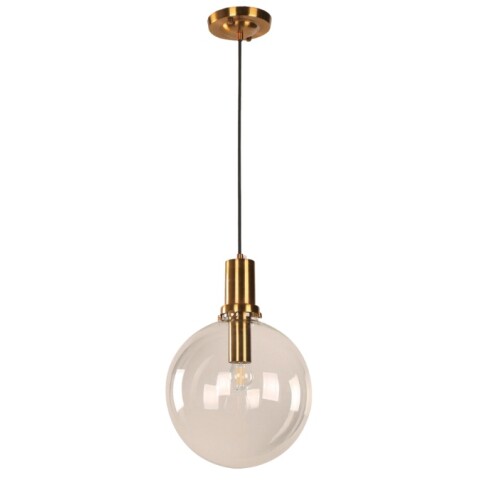 COLGANTE 1L GLOBO TRANSP E27 BRONCE DORADO COLGANTE 1L GLOBO TRANSP E27 BRONCE DORADO